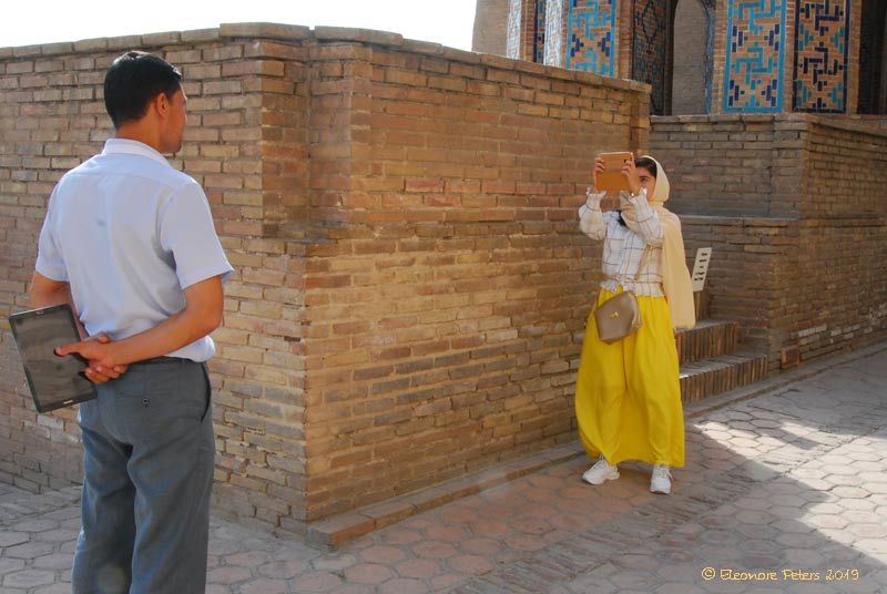 Fotoshot in Usbekistan Totenstadt
