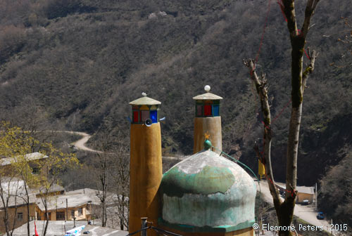 Masuleh, Blick von oben auf eine Straße