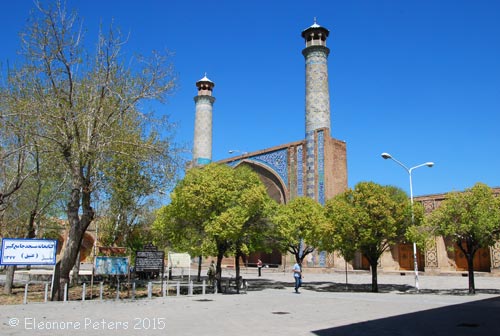 Minarette der Freitagsmoschee in Qazvin