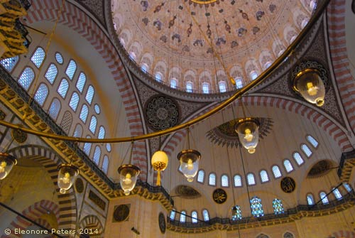 Kuppel innen Sueleymaniye-Moschee