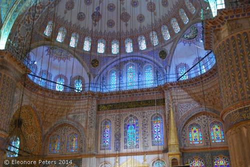Kuppel innen der Blauen Moschee