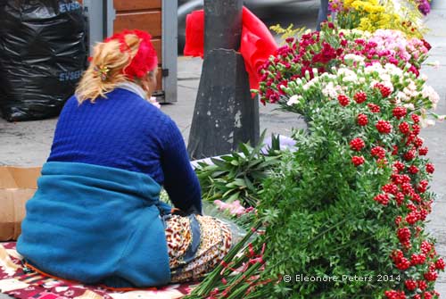 Blumenfrau in Kadikoey