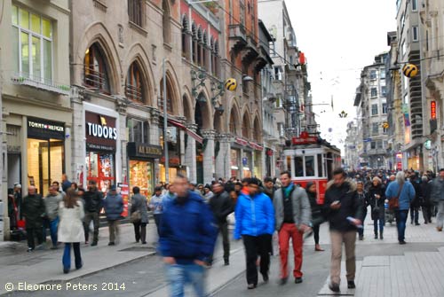 Istiklal Caddesi, Fußgängerzone in Istanbul
