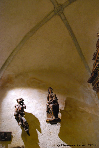 Gotische Holzfiguren in der Sv Lucija in Jurandvor bei Baska