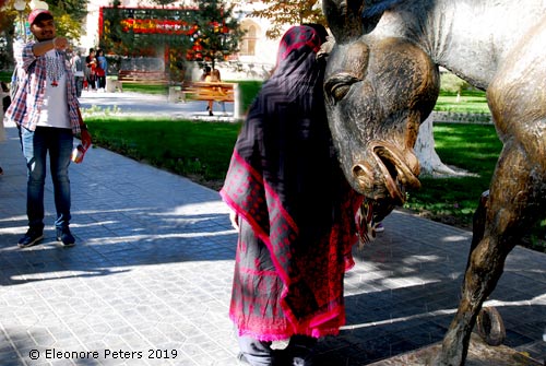Esel von dem Narren Nasreddin in Buchara