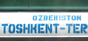 Zugschild  Uzbekistan