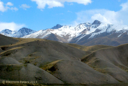 Gebirge in Kirgistan Richtung Issyk-Kul-See