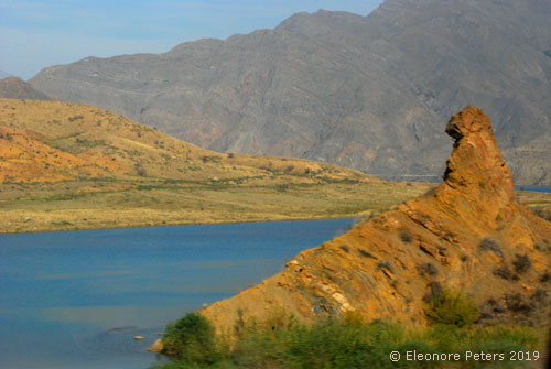 Fluss oiberhalb der Stauanlage