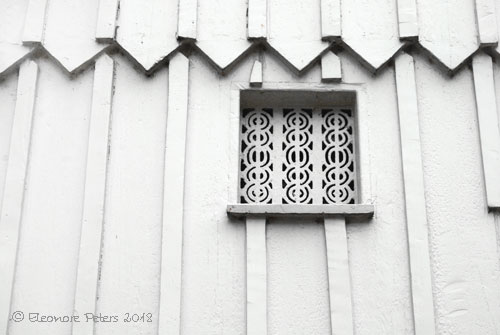 Detail der seitlichen Fassade de Modersohn-Becker-Hauses