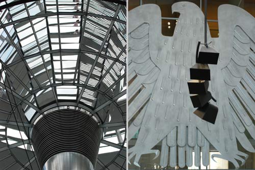Glaskuppel und Adler