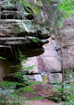 Schichten Stein in vielen Farben