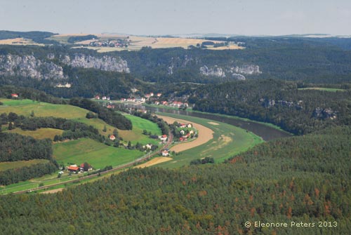 Elbe vom Lilienstein aus.