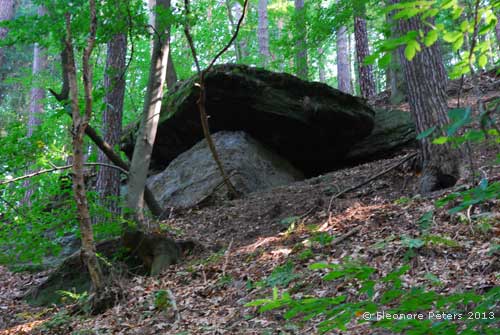 Felsen in Form eines Zelts