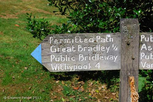 Wegweiser in Exmoor