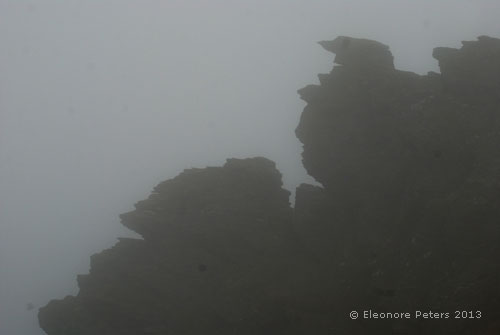 bizarrer Fels am Wanderweg von Salcombe nach Hope
