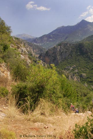 Abstieg zur Taygetosschlucht