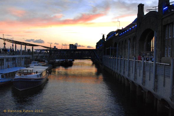 Hamburg Hafen Blue Night