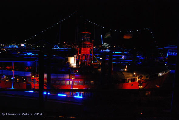 Hamburg Hafen Blue Night