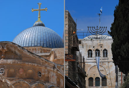 Christliche Kirche und Jüdische Synagoge