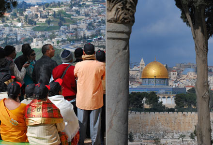 Blick auf Jerusalem vom Ölberg aus