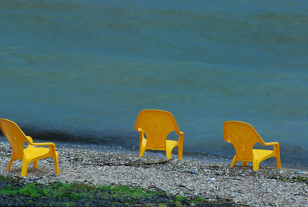 Liegestühle am See Genezareth