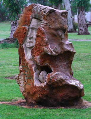 Steinskulptur am See Genezareth