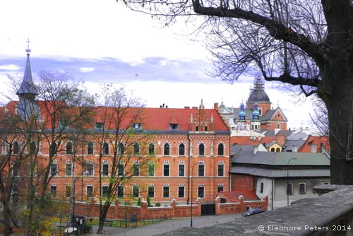Krakau, Blick vom Schlossberg Wawel