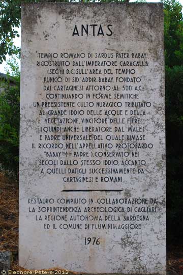Tempel Antas Tafel