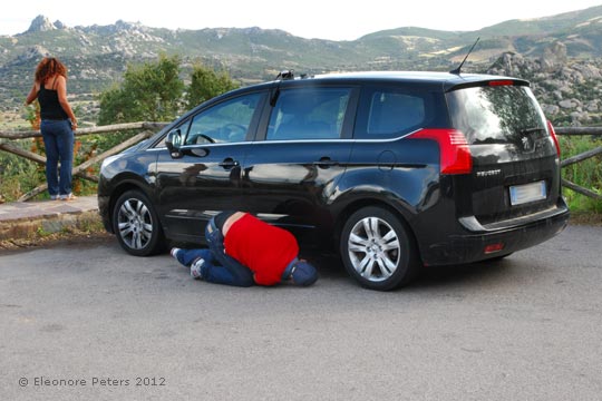 Mann und Auto