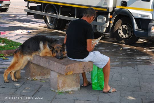 Herr und Hund