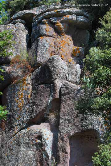 Gestein am Weg zum Monte Minerva-Plateau