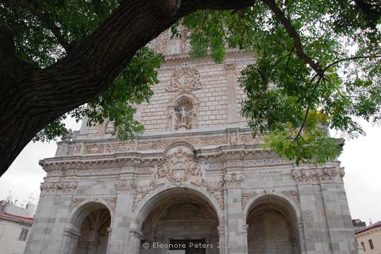Barocke Fassade des Doms von Sassari
