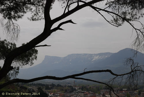 Bergblick vom Tappeinerweg in Meran